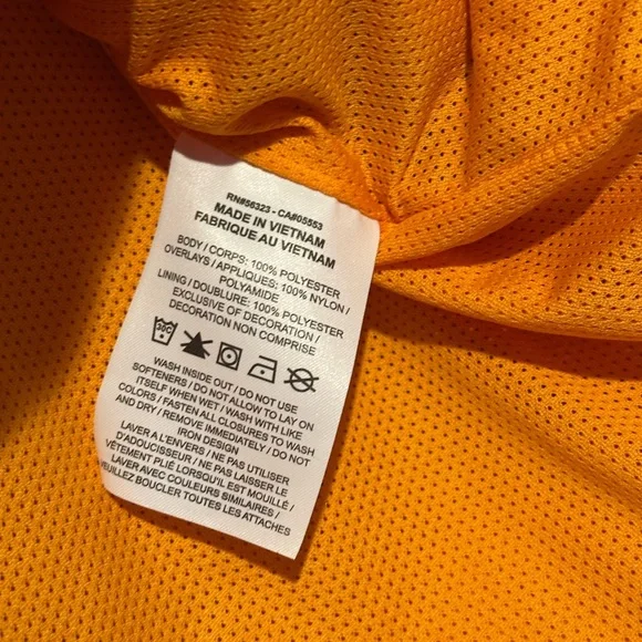 🔸NIKE ORANGE SHERPA FLEECE PULLOVER JACKET🔸 - Picture 7 of 9